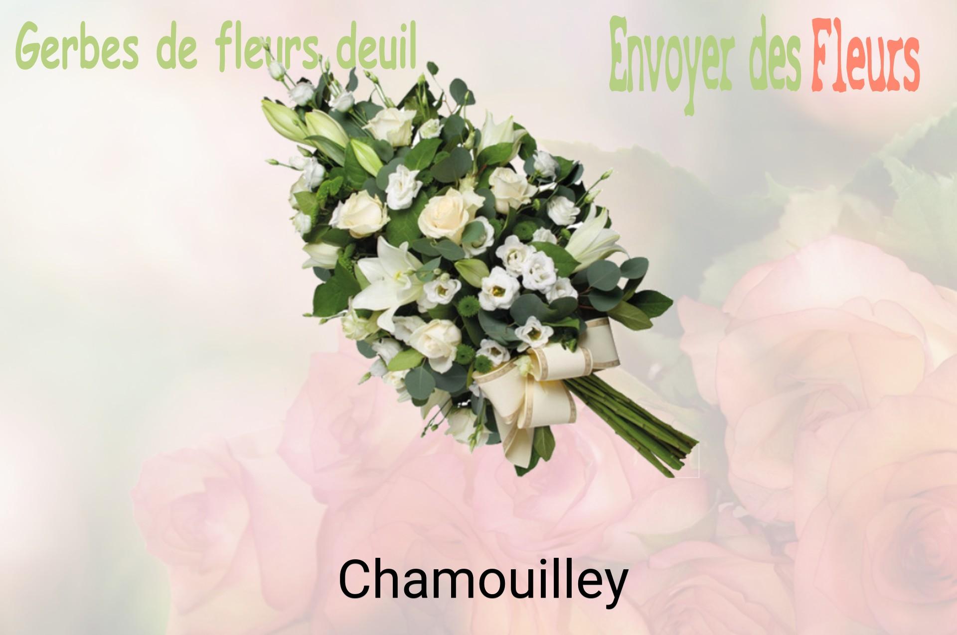 Gerbe de fleurs de deuil livrée à Chamouilley